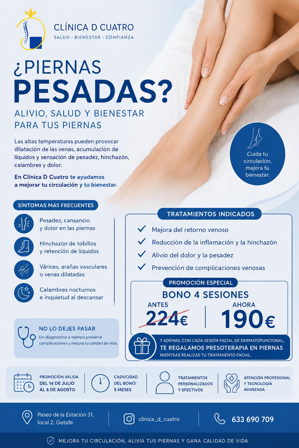 Promoción de verano Clínica D Cuatro